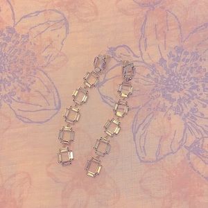 ANTHROPOLOGIE cubic zirconia dangle earrings